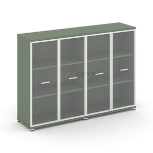 Шкаф две широкие секции, 3 ниши