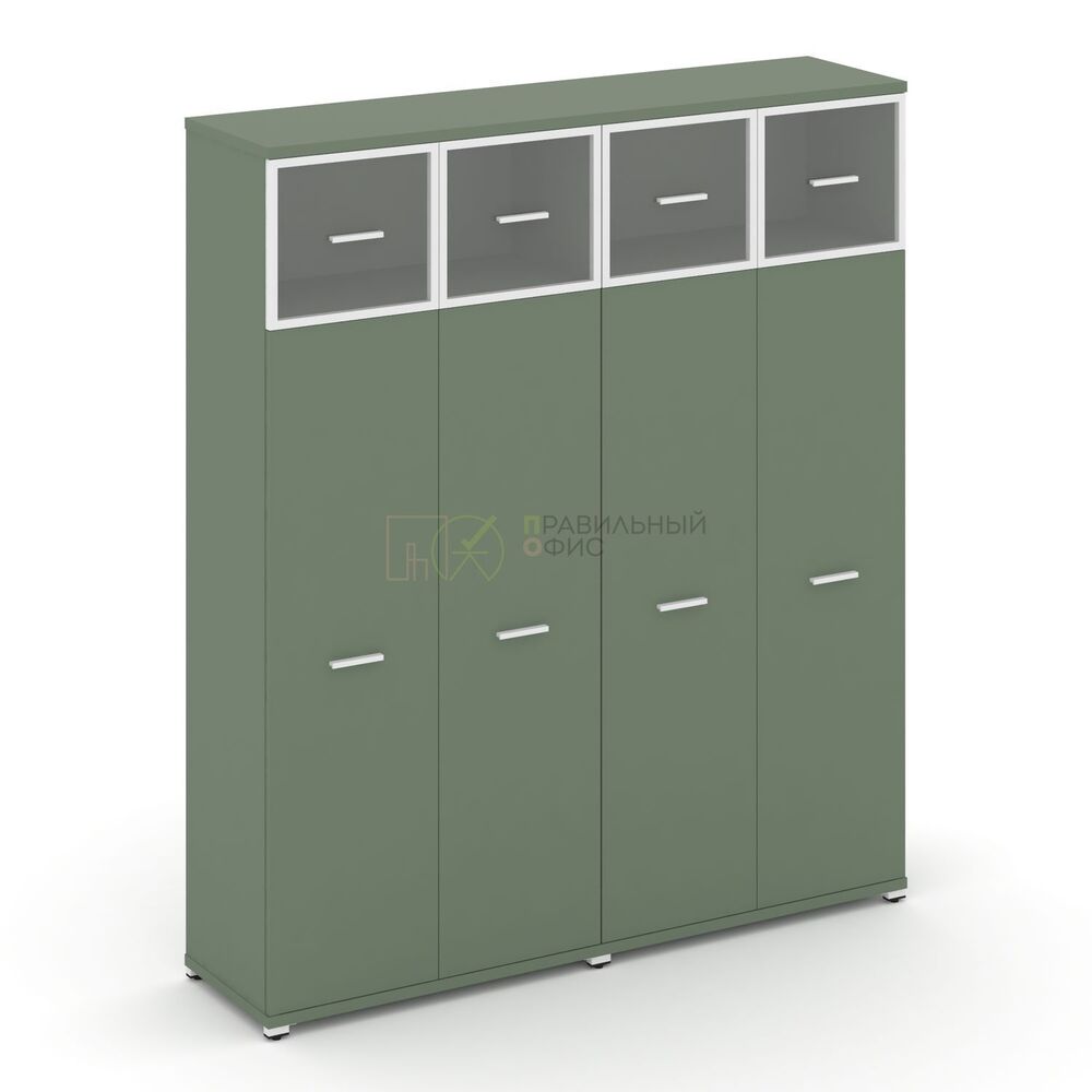 Шкаф две широкие секции, 5 ниш