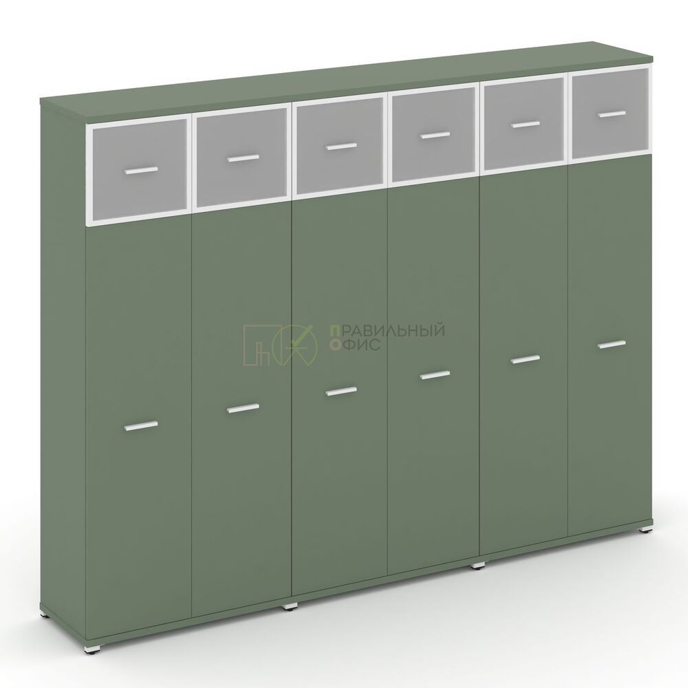 Шкаф три широкие секции, 5 ниш