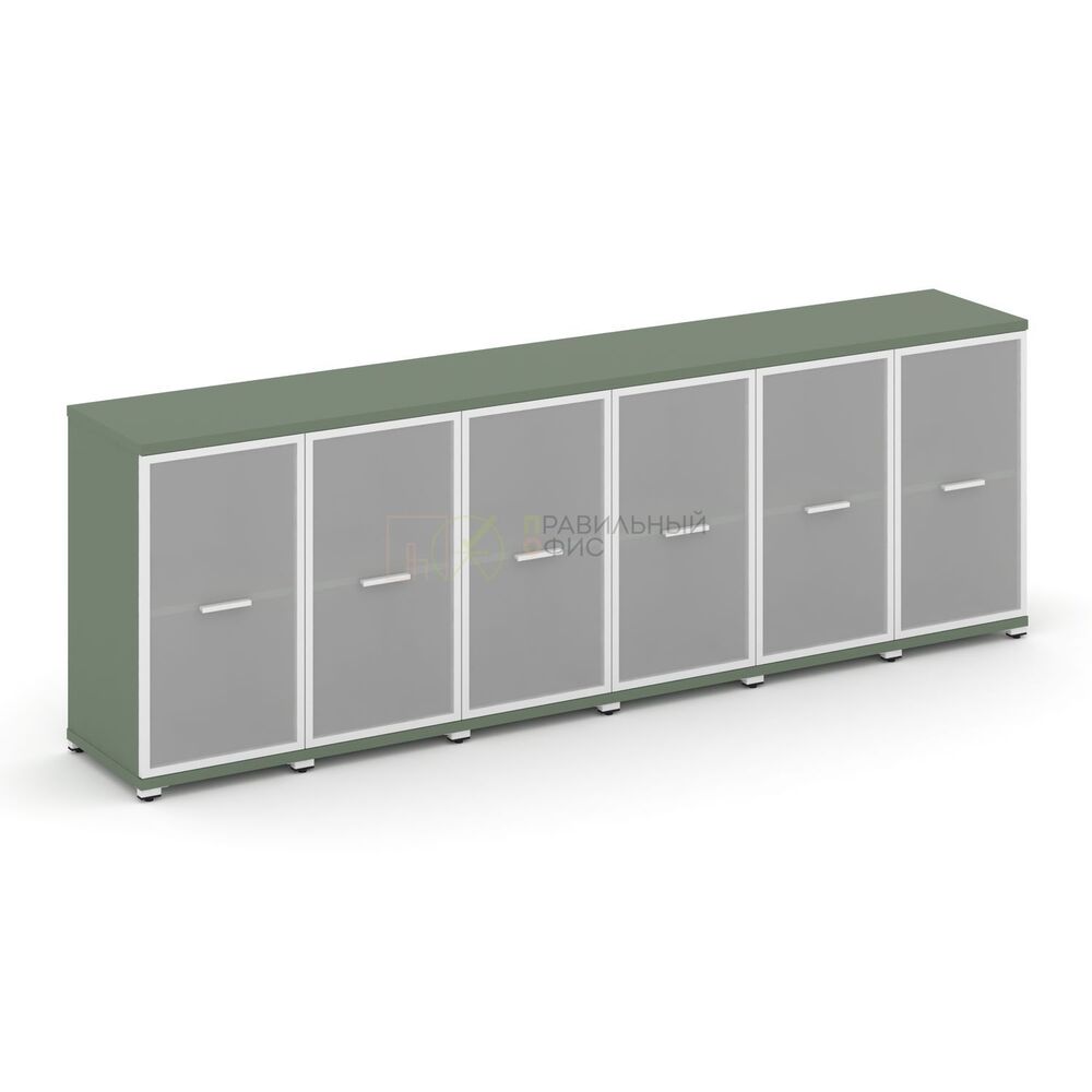 Шкаф шесть узких секций, 2 ниши