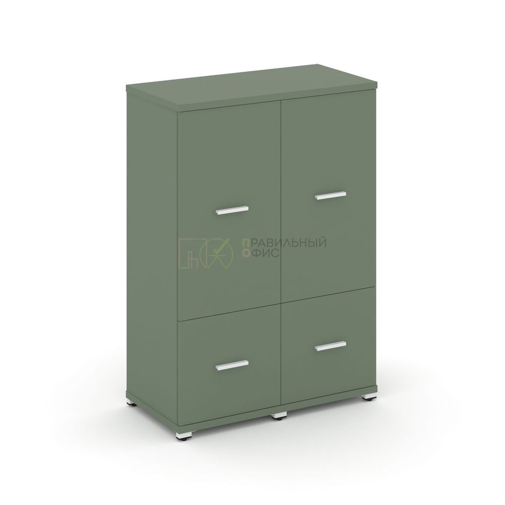 Шкаф две узкие секции, 3 ниши