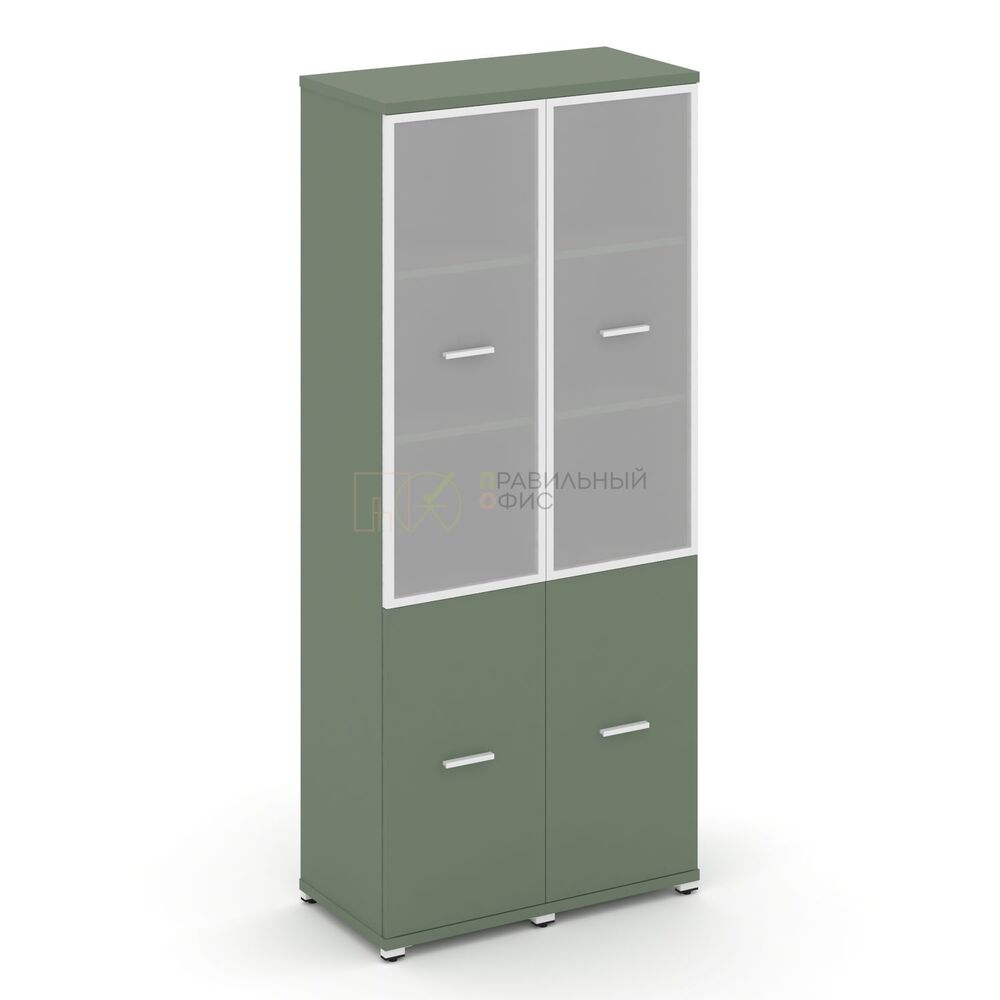 Шкаф две узкие секции, 5 ниш