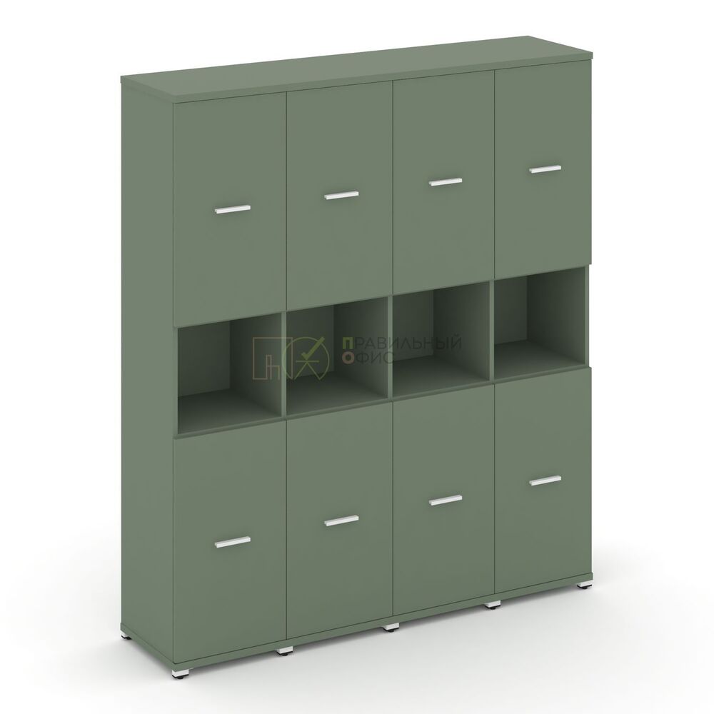 Шкаф четыре узкие секции, 5 ниш