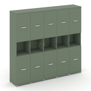 Шкаф пять узких секций, 5 ниш