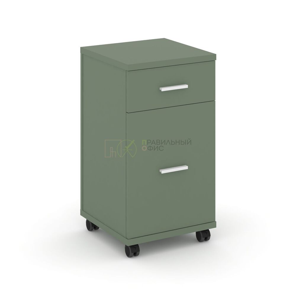 Тумба мобильная 1 ящик + 1 распашной фасад