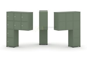 Надставка высокая + (Задняя стенка 8 шт) + (Распашной фасад - 8 шт)