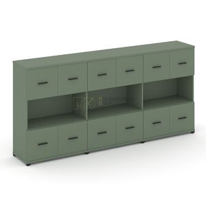 Шкаф три широкие секции, 3 ниши