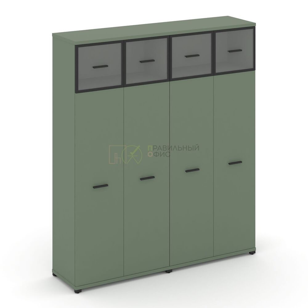 Шкаф две широкие секции, 5 ниш