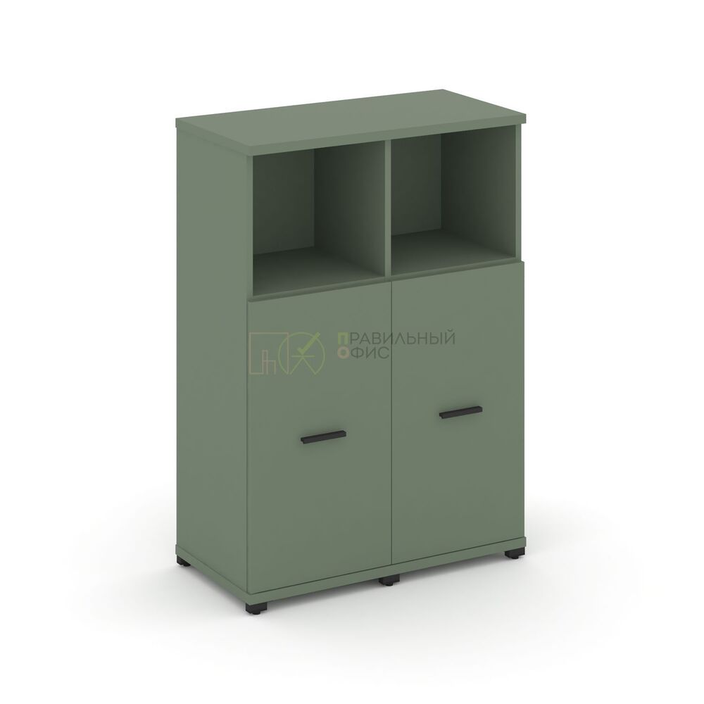 Шкаф две узкие секции, 3 ниши