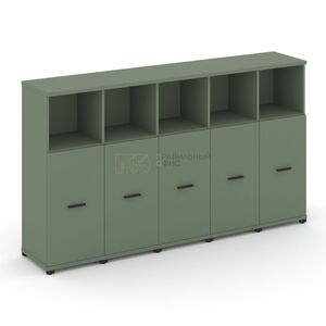 Шкаф пять узких секций, 3 ниши