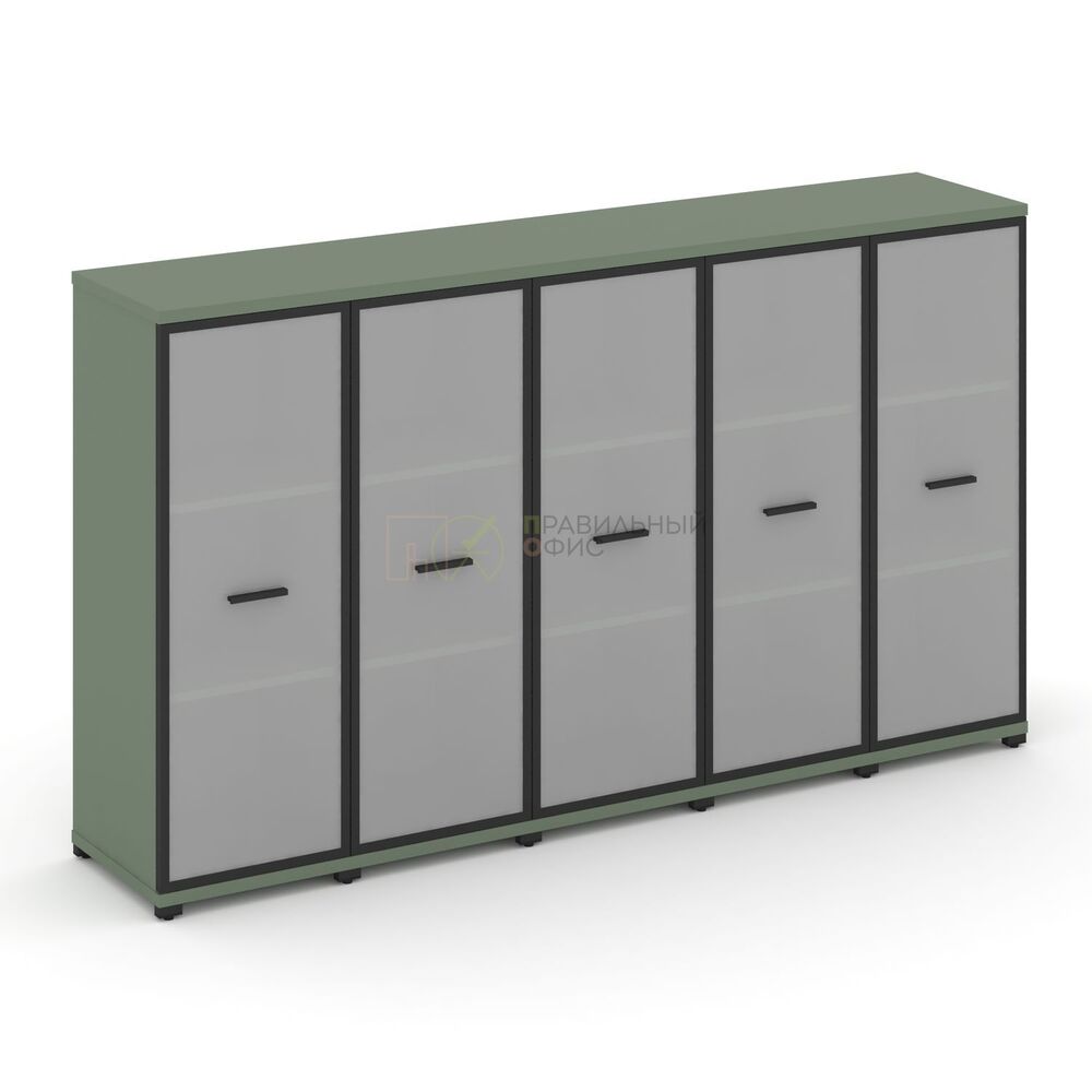 Шкаф пять узких секций, 3 ниши