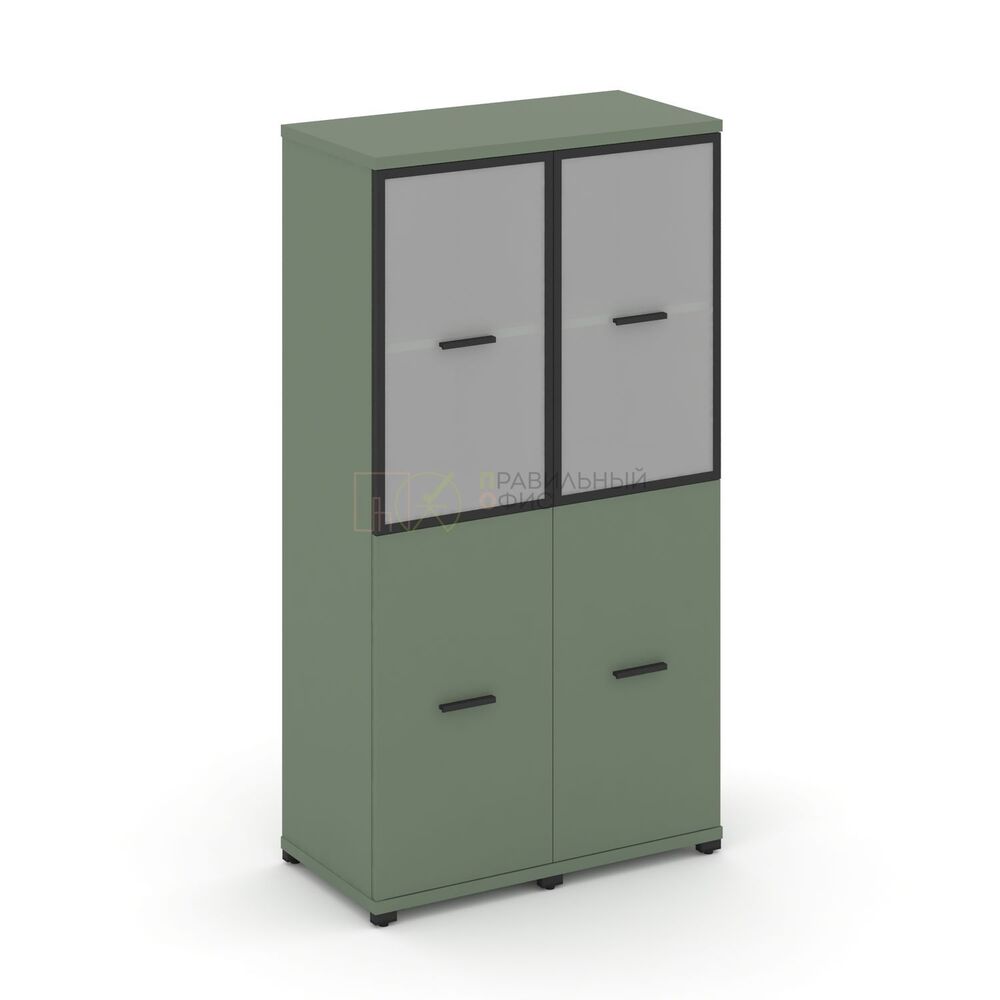 Шкаф две узкие секции, 4 ниши