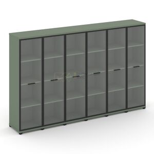 Шкаф шесть узких секций, 4 ниши