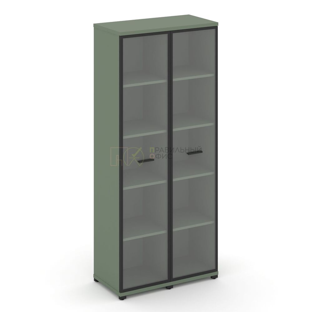 Шкаф две узкие секции, 5 ниш