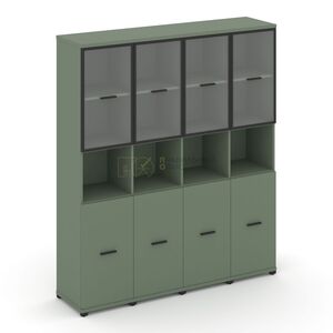 Шкаф четыре узкие секции, 5 ниш