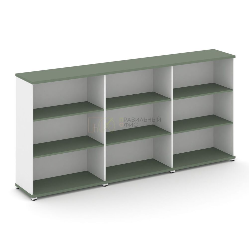 Стеллаж три широкие секции, 3 ниши