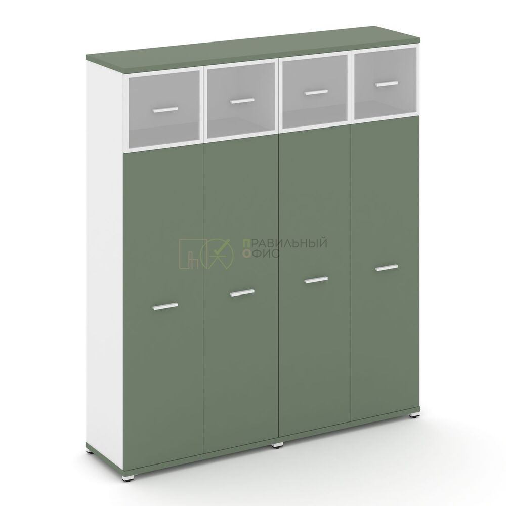 Шкаф две широкие секции, 5 ниш