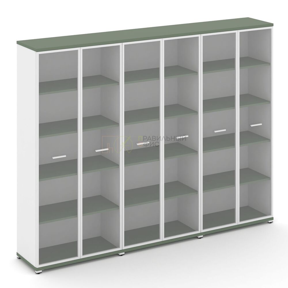 Шкаф три широкие секции, 5 ниш