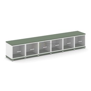 Шкаф шесть узких секций, 1 ниша