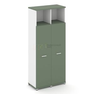 Шкаф две узкие секции, 5 ниш