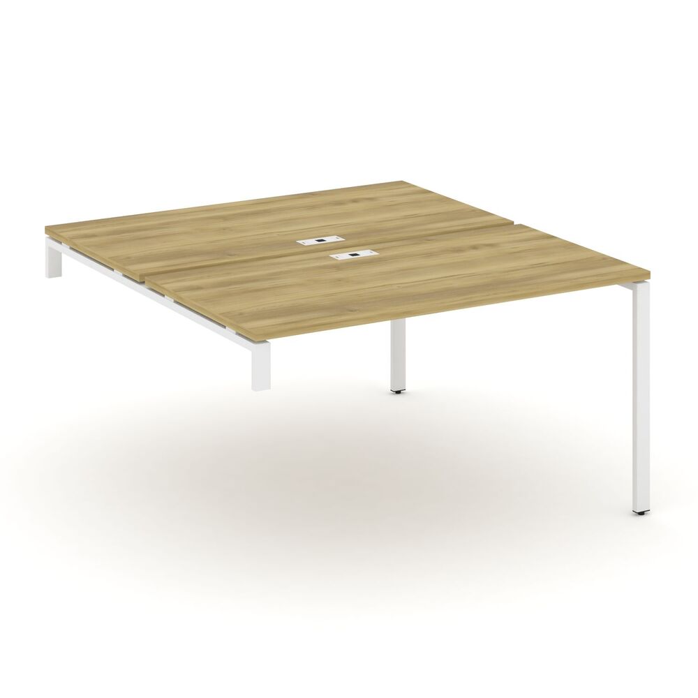 Двойной стол надставка на опорную тумбу