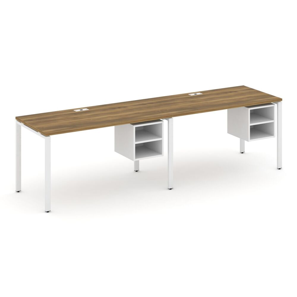 Рабочая станция односторонняя с подвесными тумбами на 2 места