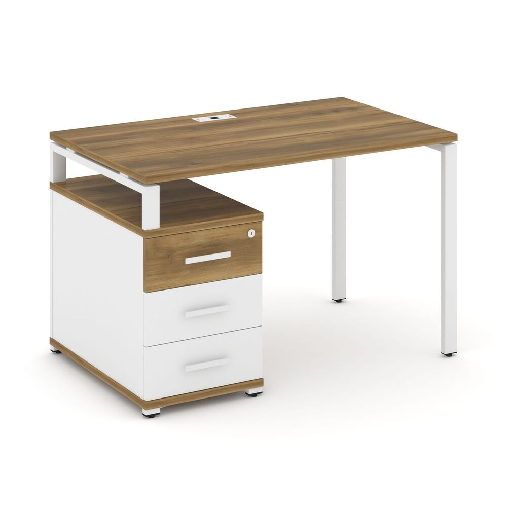 Стол письменный с одной опорной тумбой