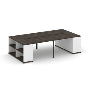 Рабочая станция с опорными стеллажами