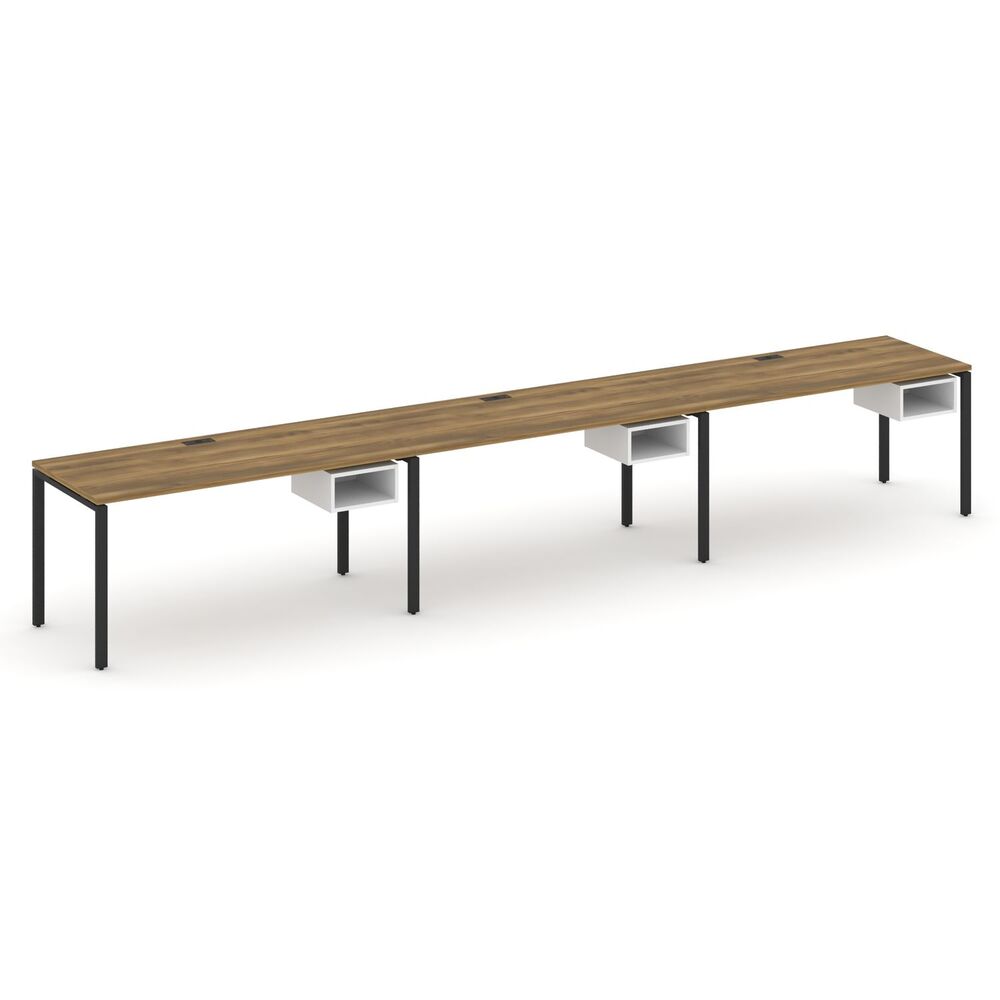 Рабочая станция односторонняя с подвесными тумбами на 3 места