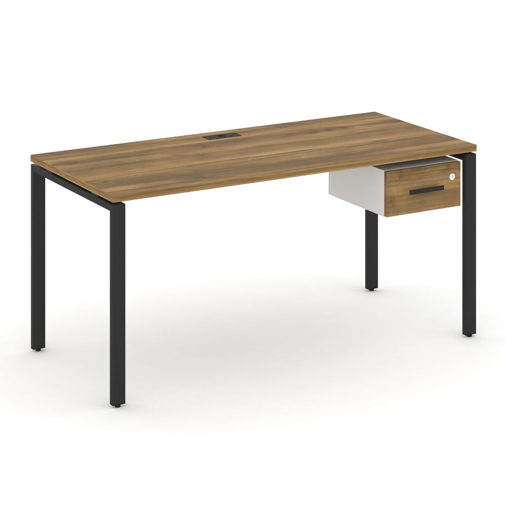 Стол рабочий с подвесной тумбой с одним ящиком