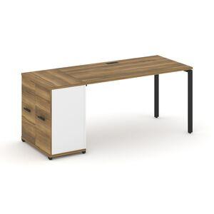 Стол рабочий с опорным распашным шкафом