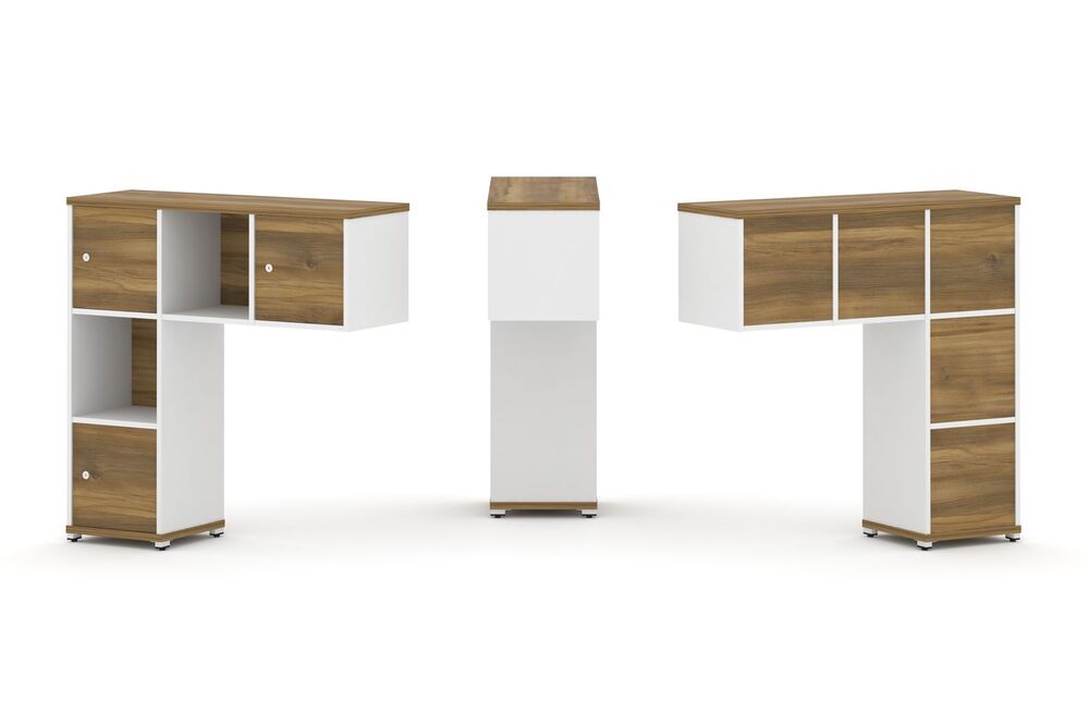 Надставка низкая + (Задняя стенка - 5 шт) + (Распашной фасад - 3 шт)