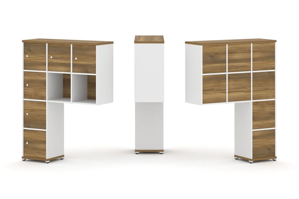 Надставка высокая + (Задняя стенка 8 шт) + (Распашной фасад - 6 шт)