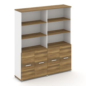 Шкаф две широкие секции, 5 ниш