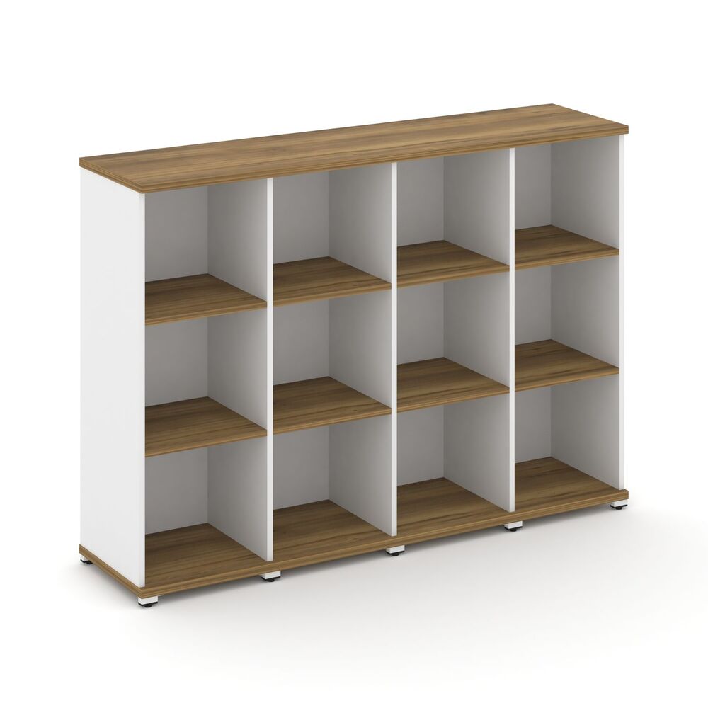 Стеллаж четыре узкие секции, 3 ниши