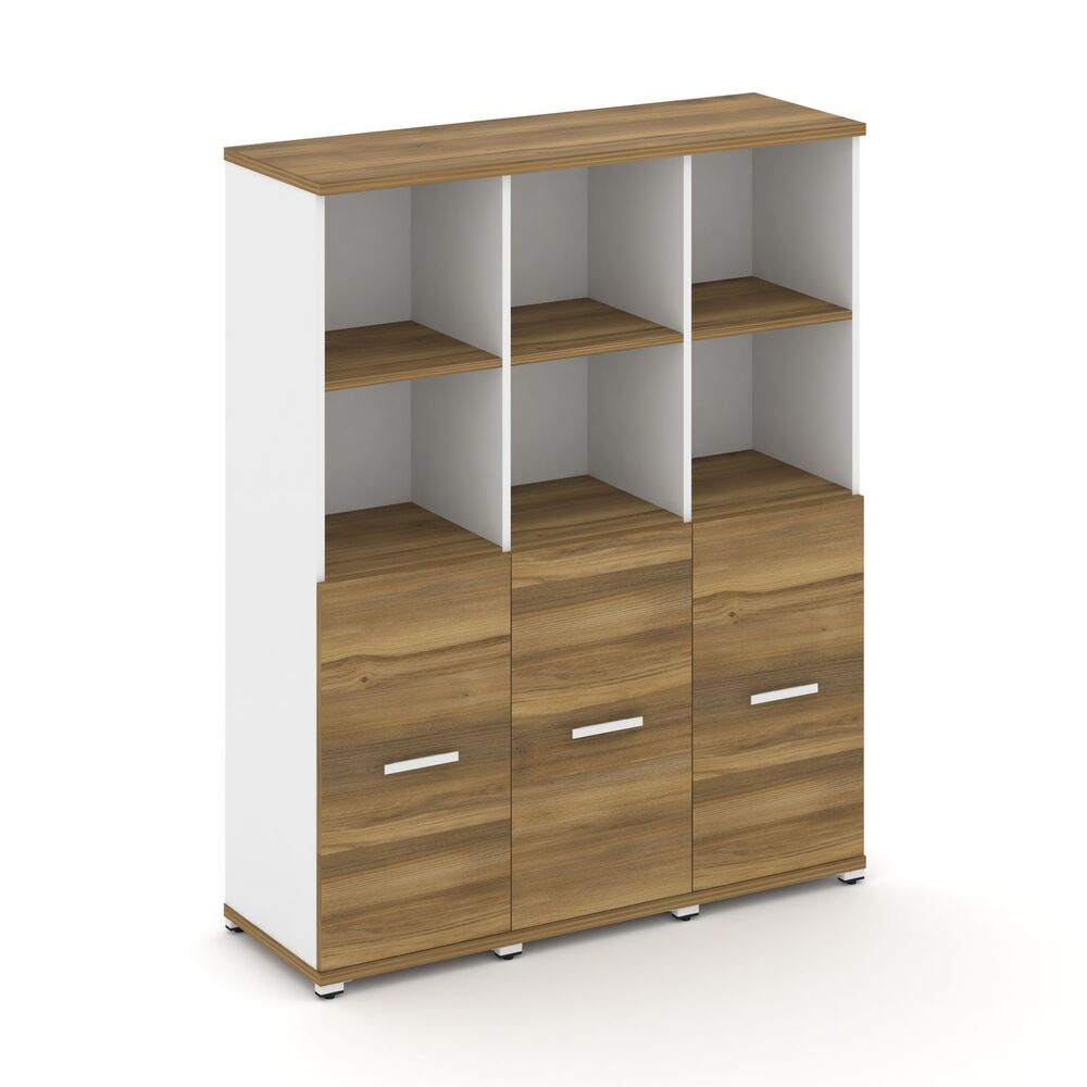 Шкаф три узкие секции, 4 ниши