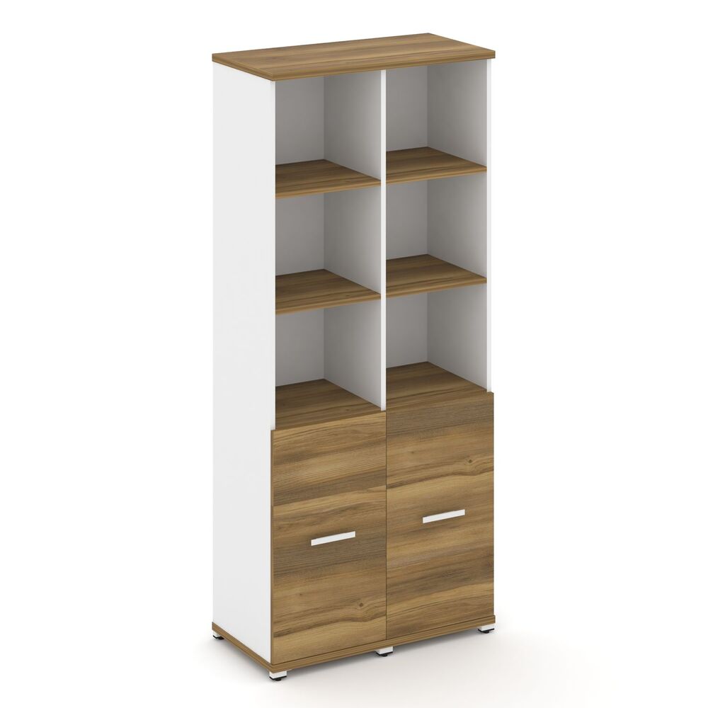 Шкаф две узкие секции, 5 ниш