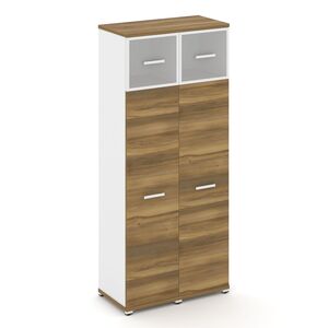 Шкаф две узкие секции, 5 ниш