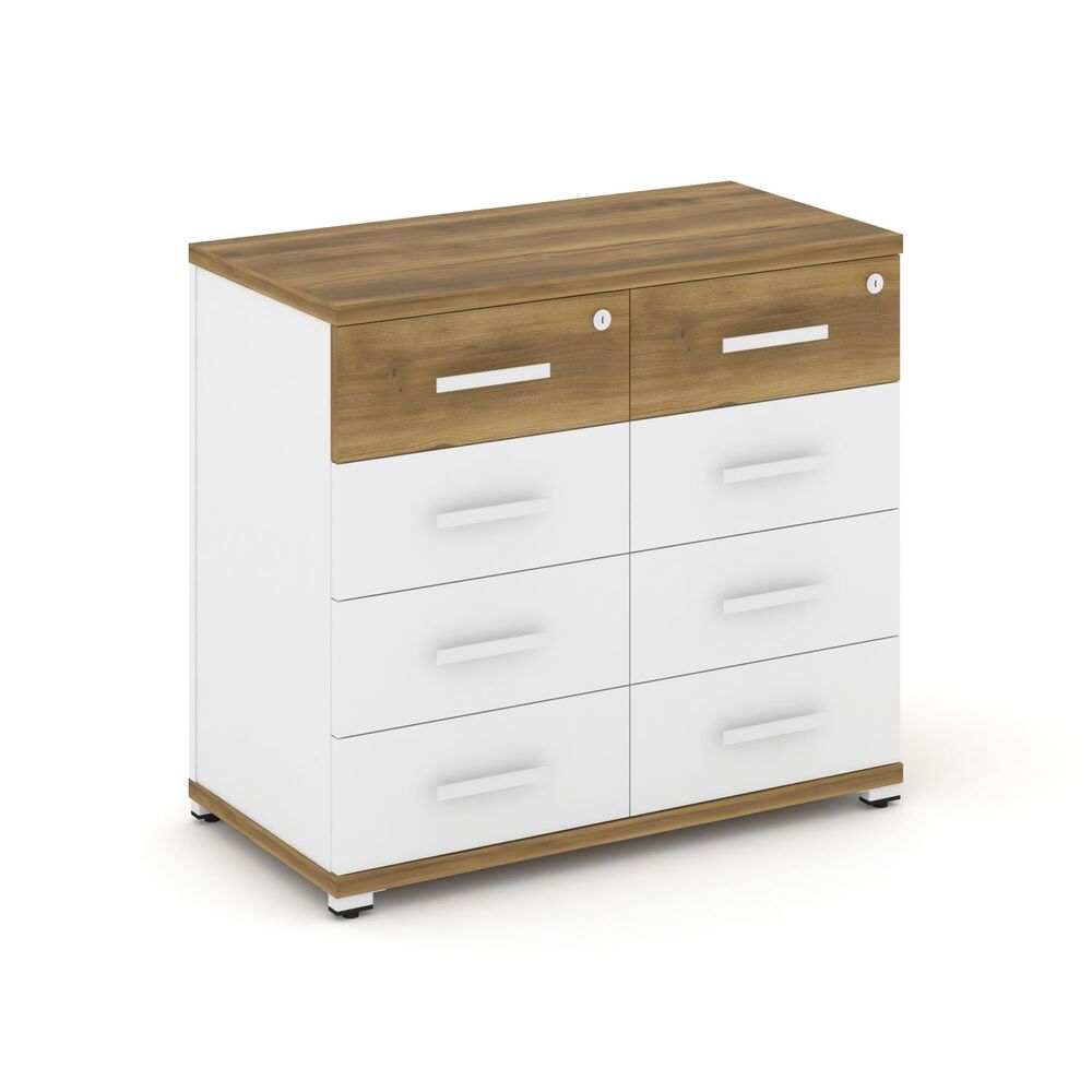 Тумба приставная широкая 8 ящиков