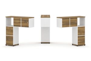 Надставка низкая + (Задняя стенка - 4 шт) + (Блок 2 ящика - 2 шт) + (Распашной фасад - 2 шт)