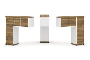 Надставка низкая + (Задняя стенка - 5 шт) + (Распашной фасад - 5 шт)