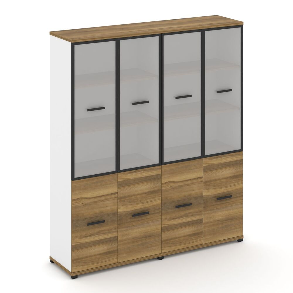 Шкаф две широкие секции, 5 ниш