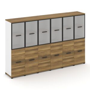 Шкаф шесть узких секций, 4 ниши