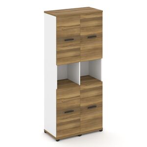 Шкаф две узкие секции, 5 ниш