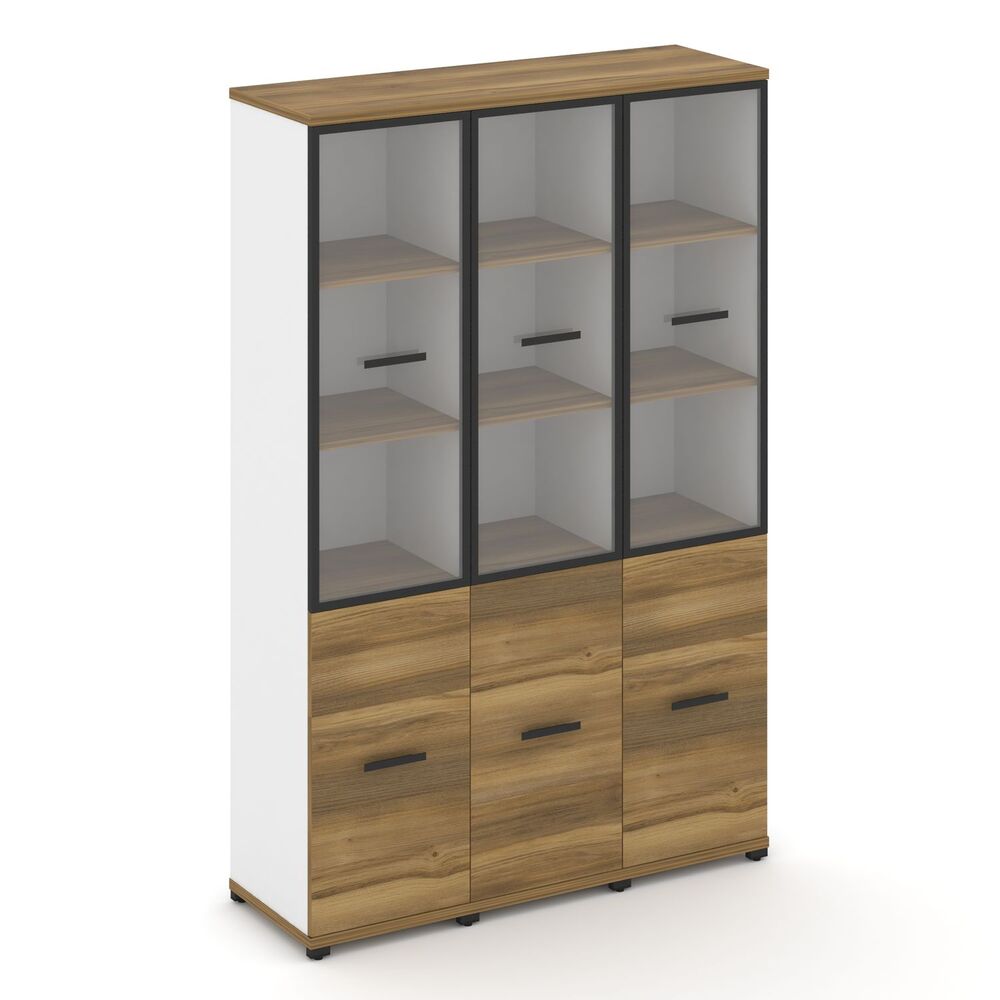 Шкаф три узкие секции, 5 ниш