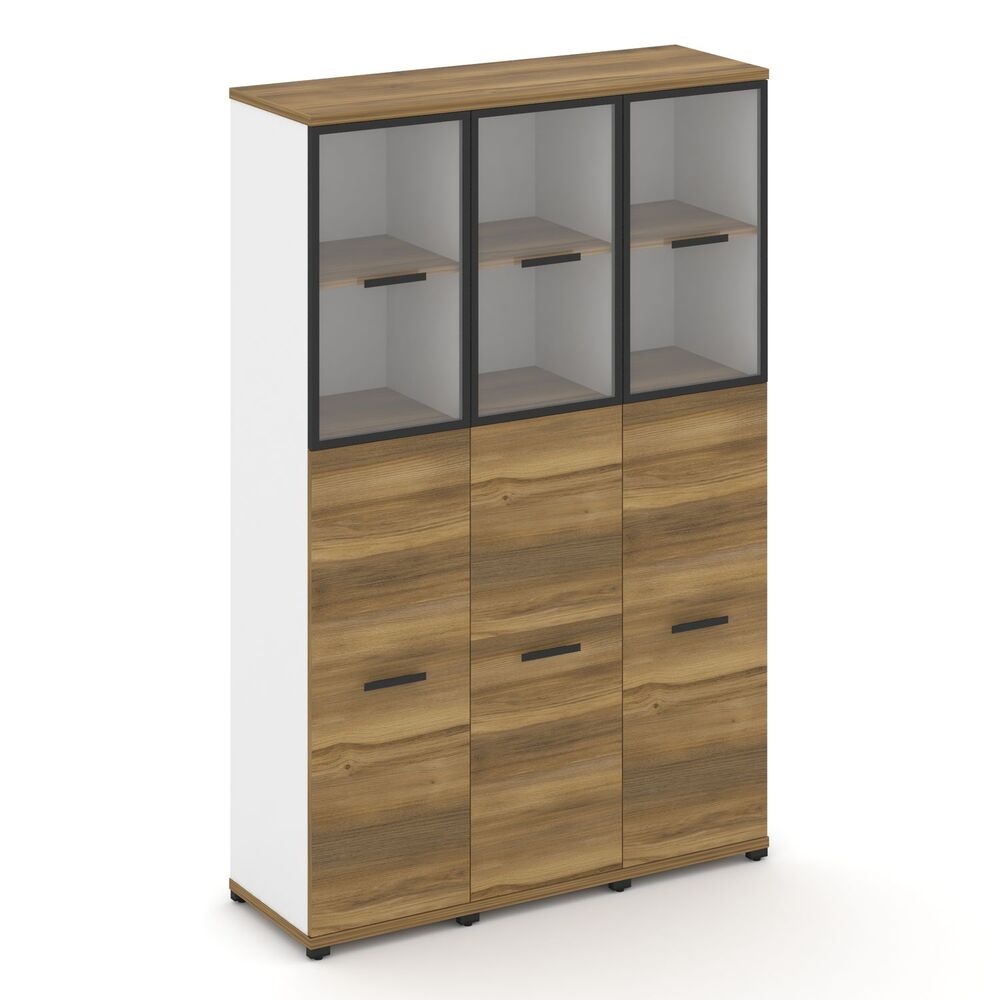 Шкаф три узкие секции, 5 ниш