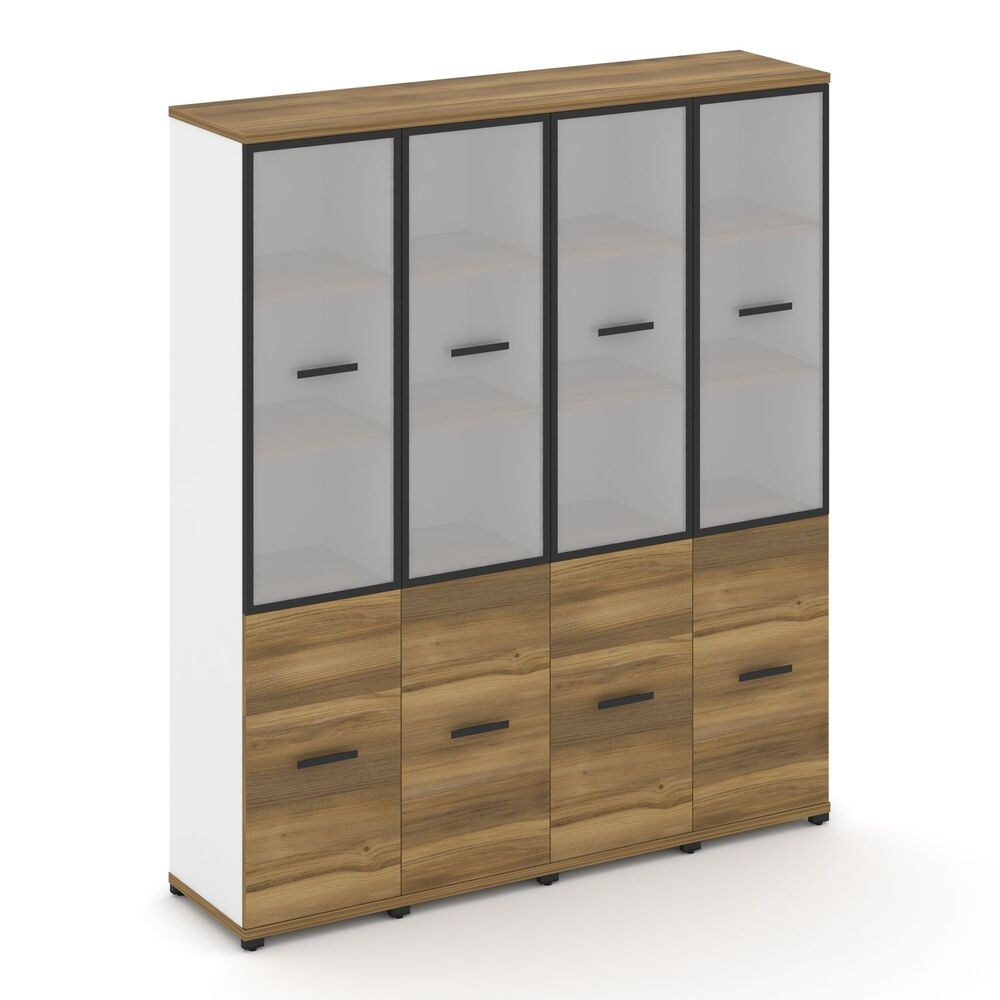 Шкаф четыре узкие секции, 5 ниш