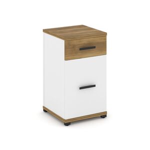 Тумба опорная/приставная 1 ящик + 1 распашной фасад