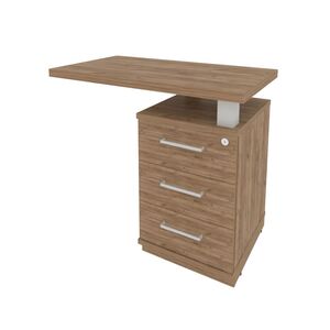 Тумба приставная с топом правая