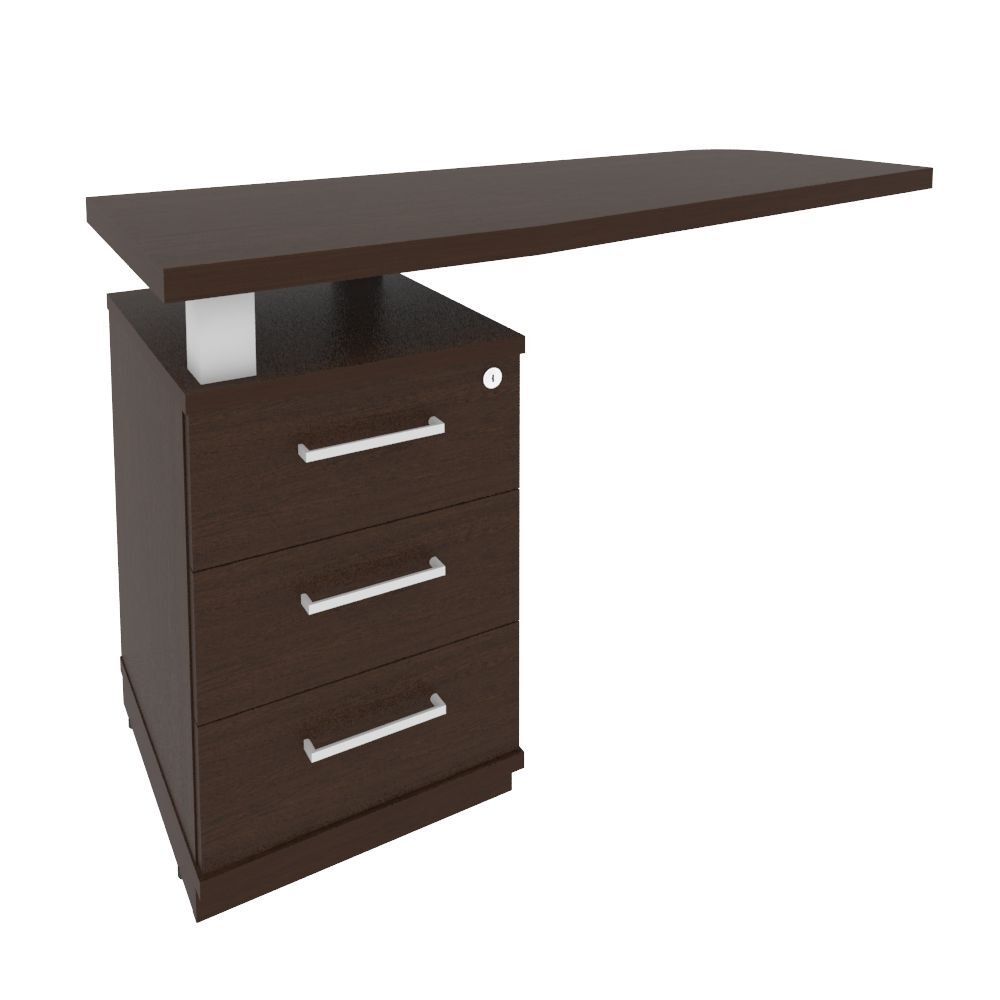 Тумба приставная с топом левая